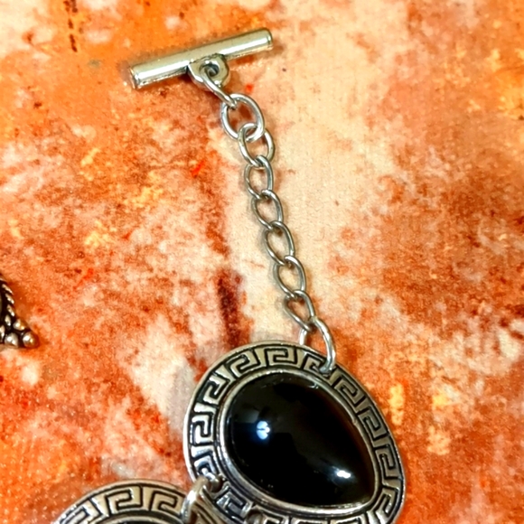 Silver & Black Onyx Bracelet Set - Picture 6 of 7